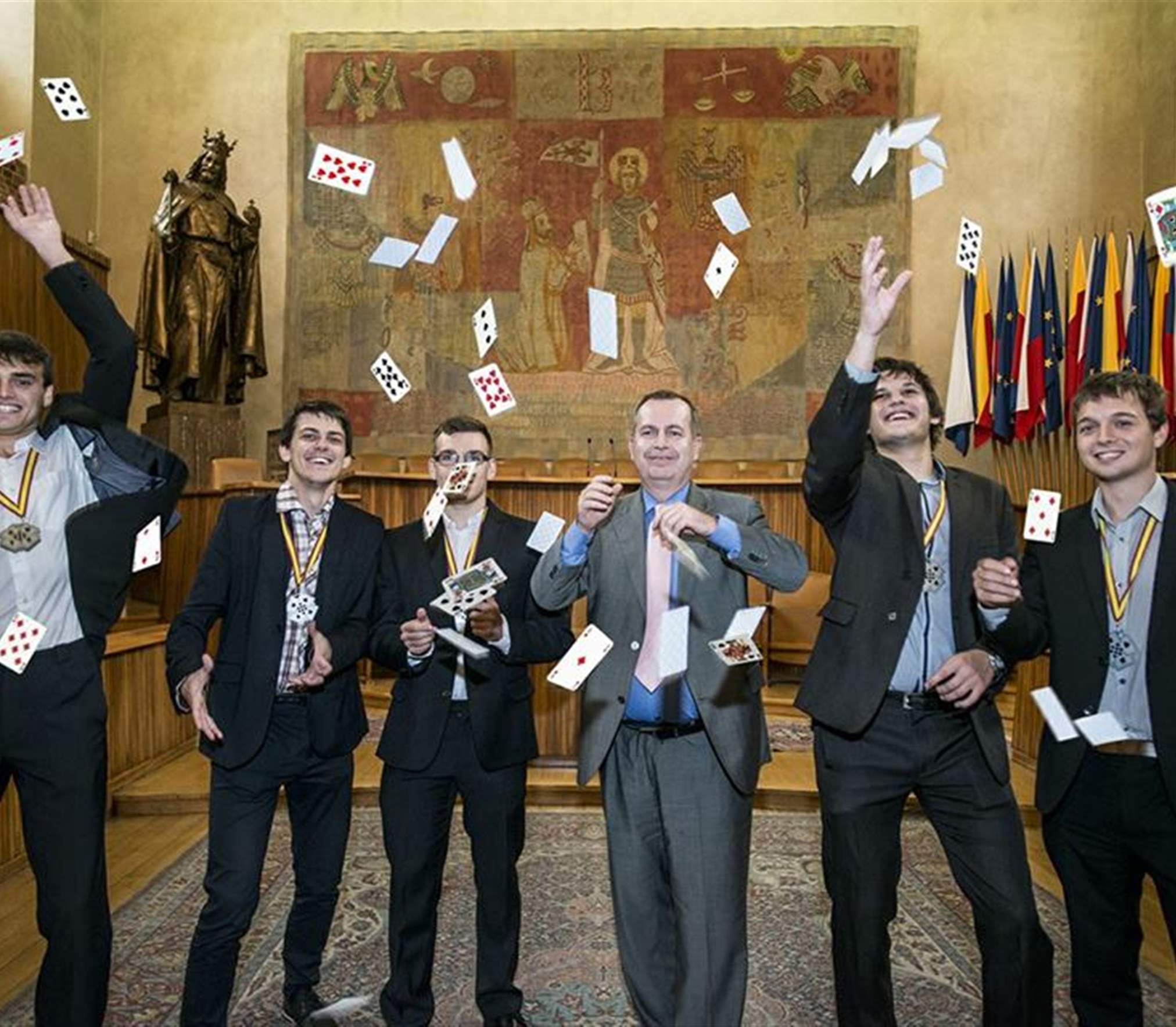 Rektor přijal medailsty